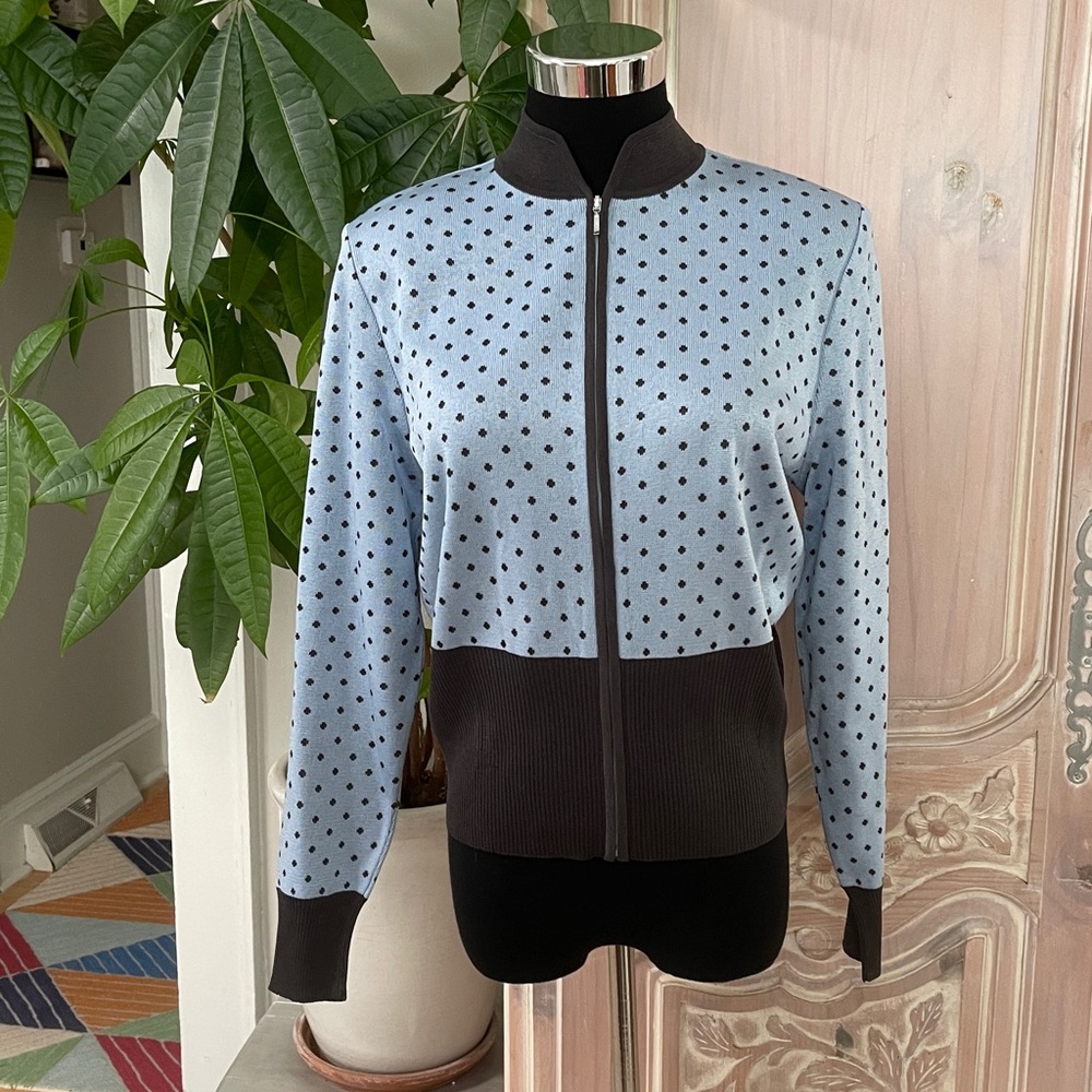 Ming Wang Zip Up Cardigan